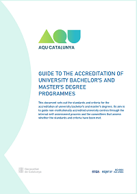 Cover of the Guide to the accreditation of recognised bachelor's and master's degree programmes